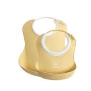 BABYBJORN - zestaw śliniaków mały/duży - Powder Yellow