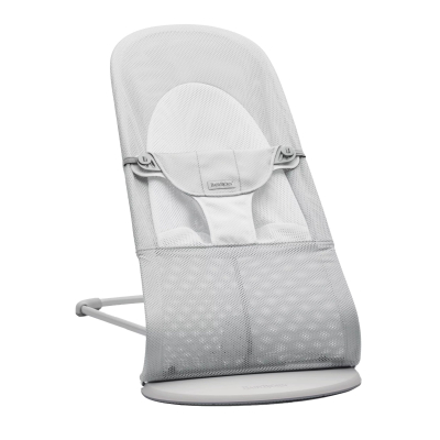 BABYBJORN - leżaczek BALANCE SOFT MESH - Szary/Biały