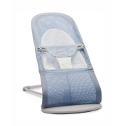 BABYBJORN - leżaczek BALANCE SOFT MESH - Niebieski/Biały