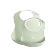 BABYBJORN - zestaw śliniaków mały/duży - Powder Green